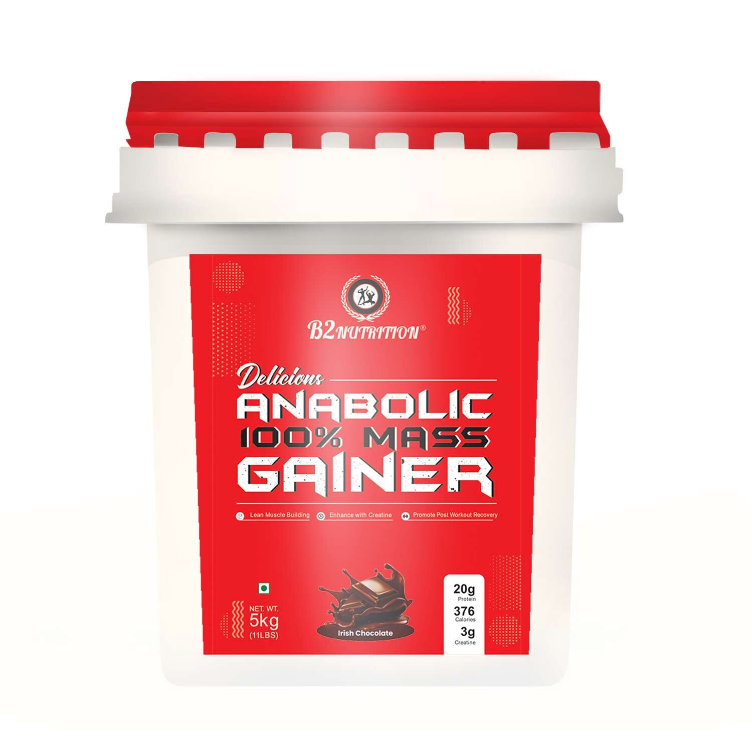 B2 Nutrition Delicious Anabolic Mass Gainer - (5Kg)  