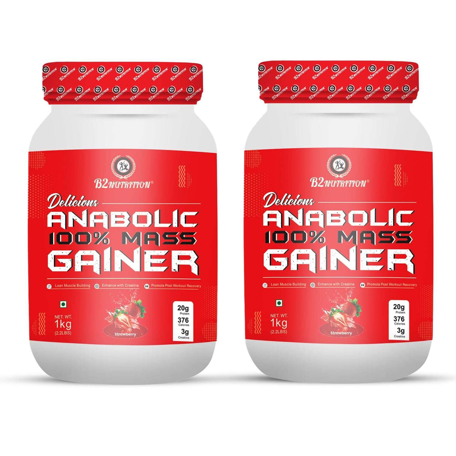 Anabolic Mass Gainer (1Kg) - Pack of 2